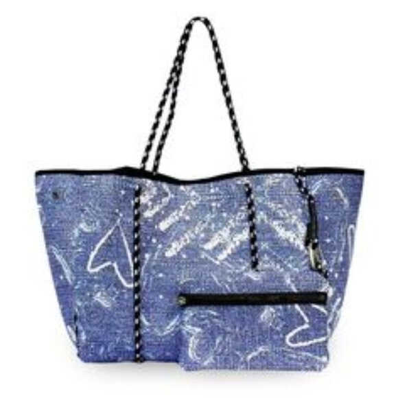 Pop Ups Brand Luxe Perforated Neoprene Tote Bag - NWOT - Picture 1 of 9